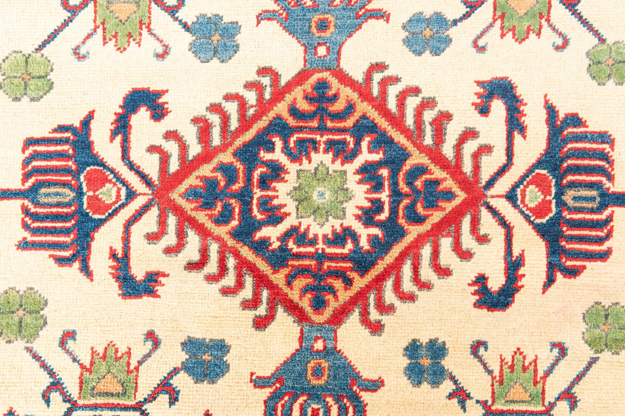 4' x 5' 10 Hand Knotted Kazak Rug