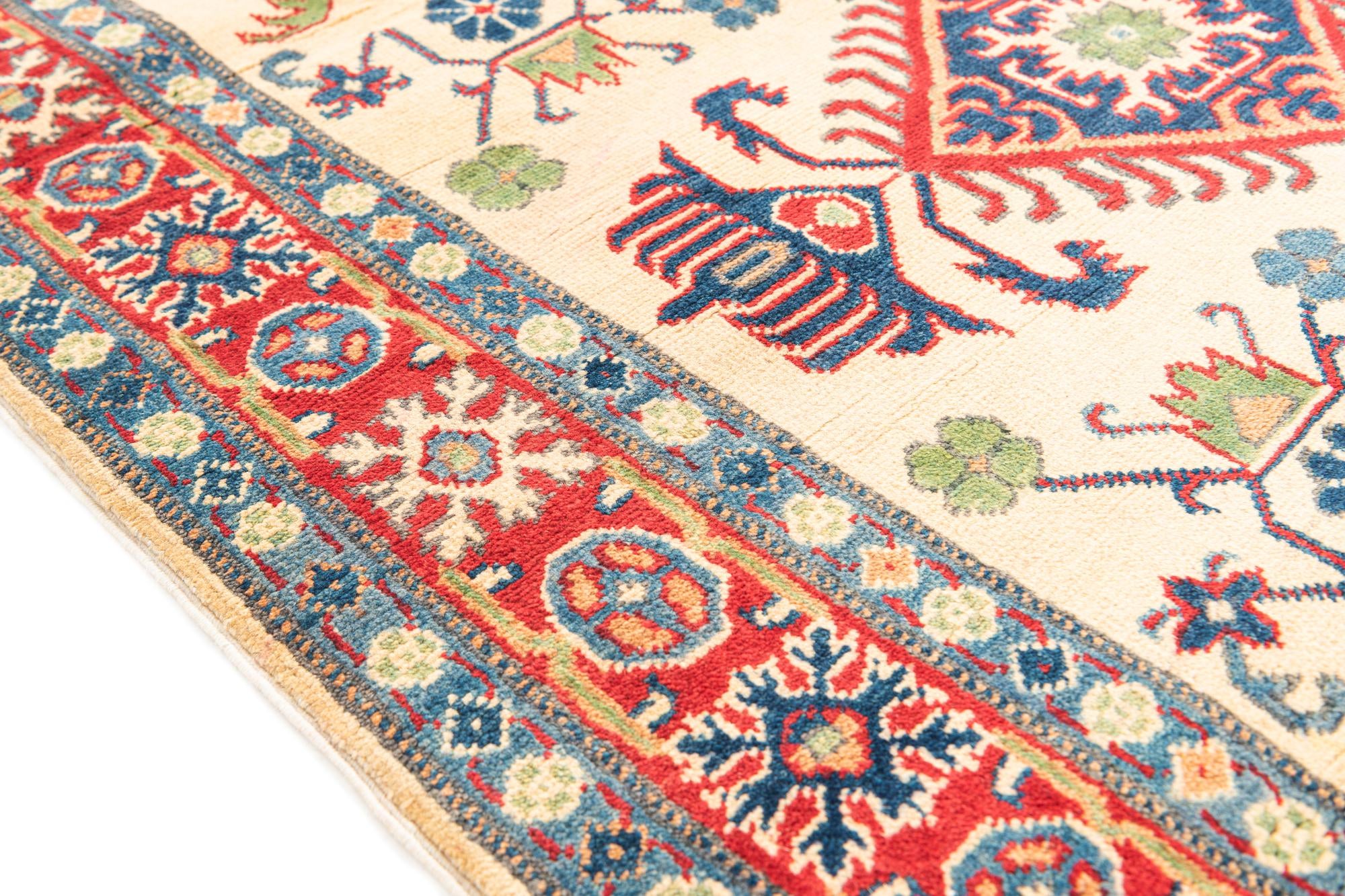 4' x 5' 10 Hand Knotted Kazak Rug