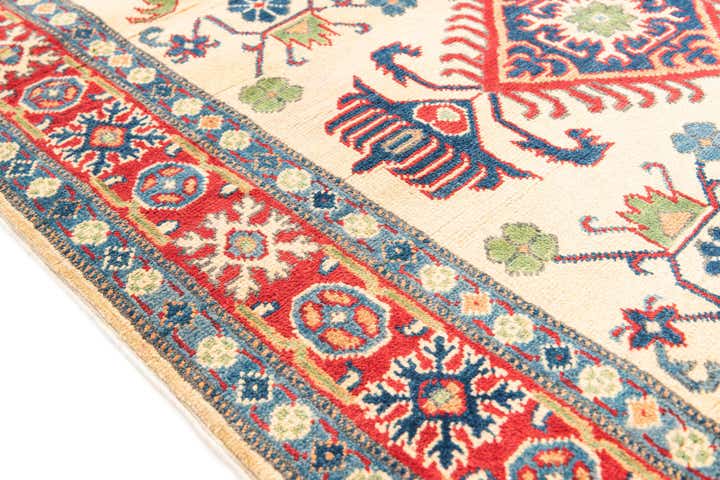 4' x 5' 10 Hand Knotted Kazak Rug