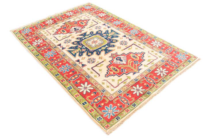 4' 1 x 6' Hand Knotted Kazak Rug