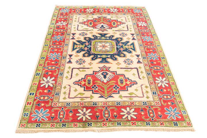 4' 1 x 6' Hand Knotted Kazak Rug