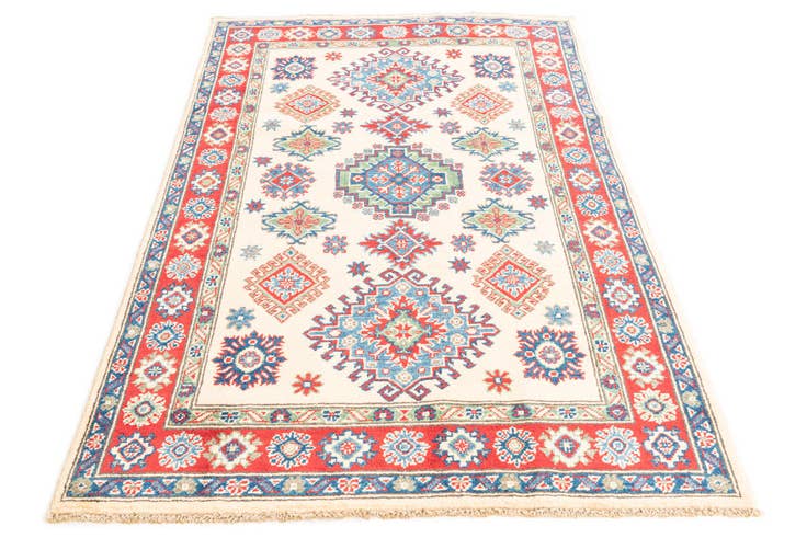Detail image of 4' x 6' 2 Hand Knotted Kazak Rug