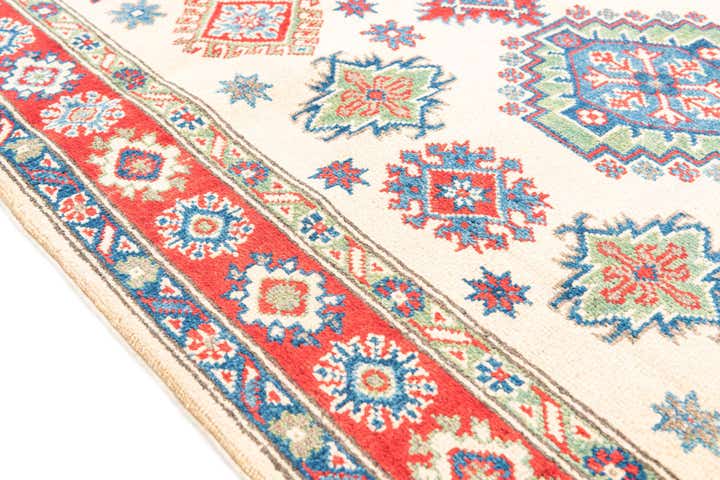 4' x 6' 2 Hand Knotted Kazak Rug