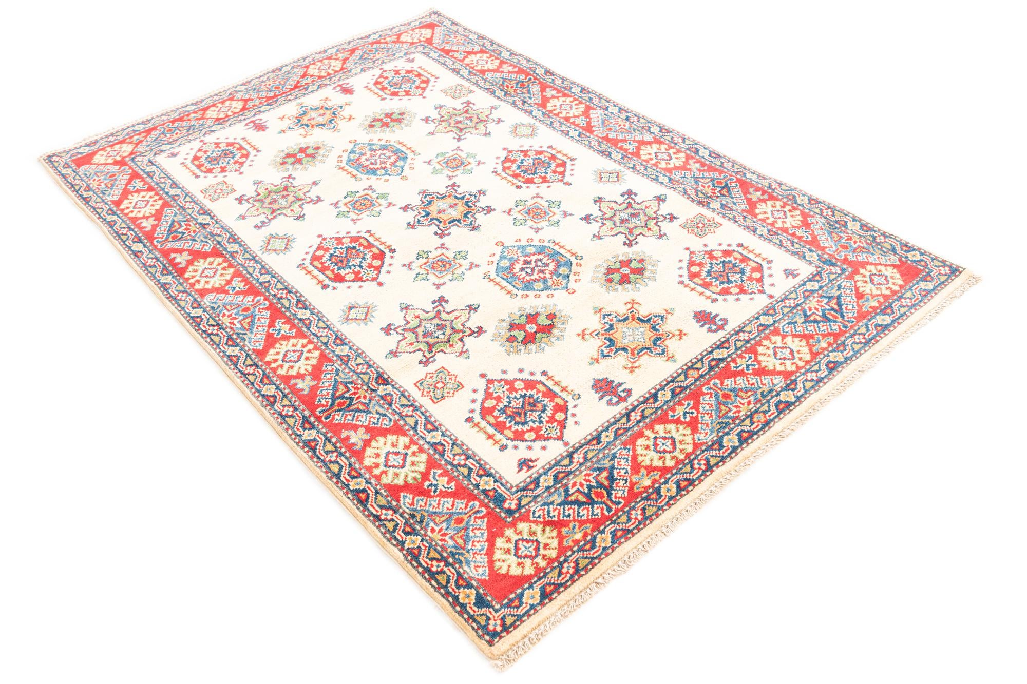 4' 2 x 6' 2 Hand Knotted Kazak Rug
