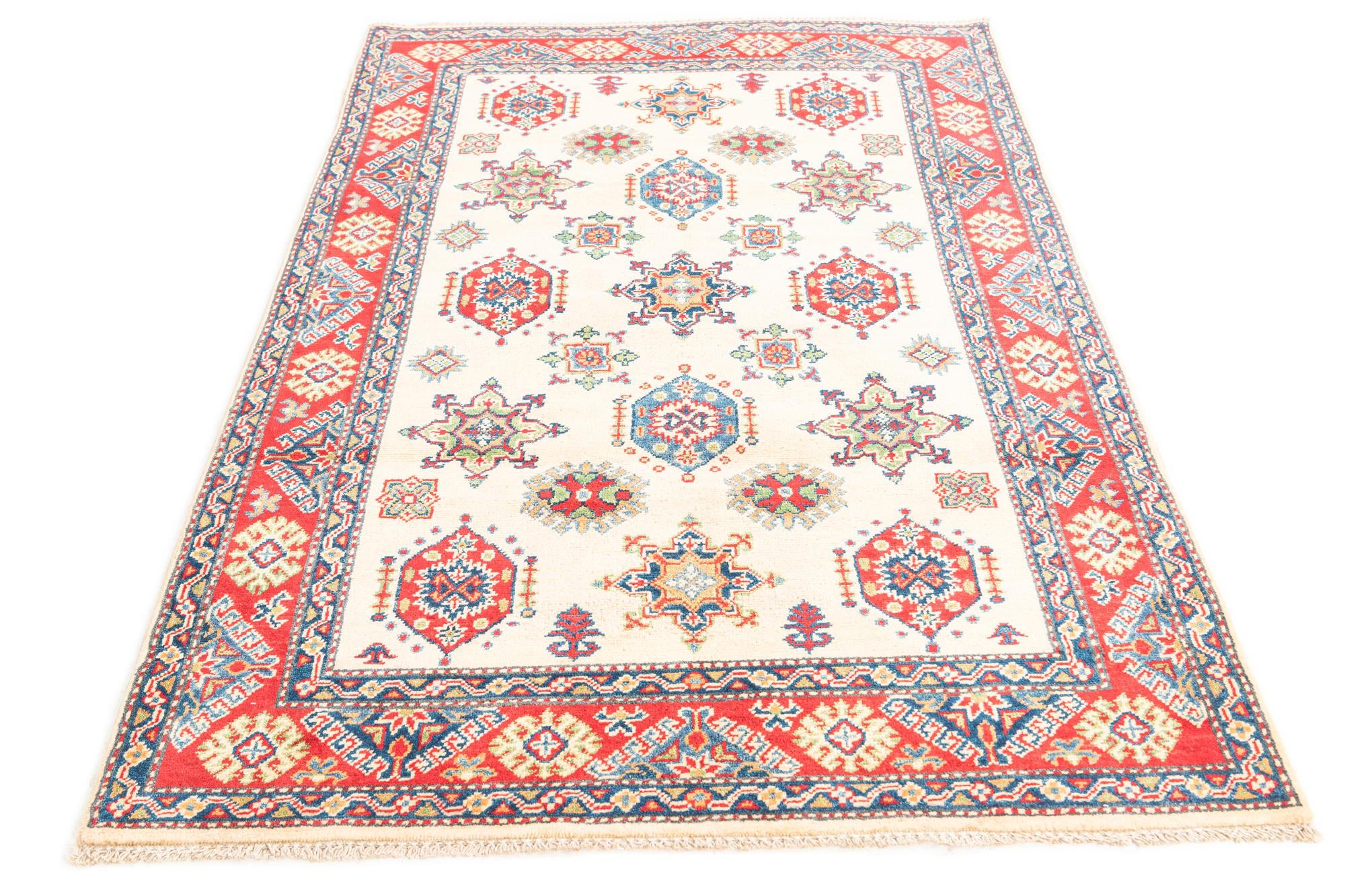 4' 2 x 6' 2 Hand Knotted Kazak Rug