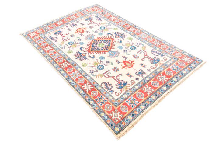 4' x 6' Hand Knotted Kazak Rug