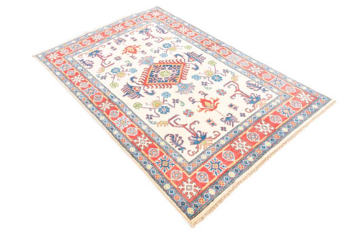 Detail image of 4' x 6' Hand Knotted Kazak Rug