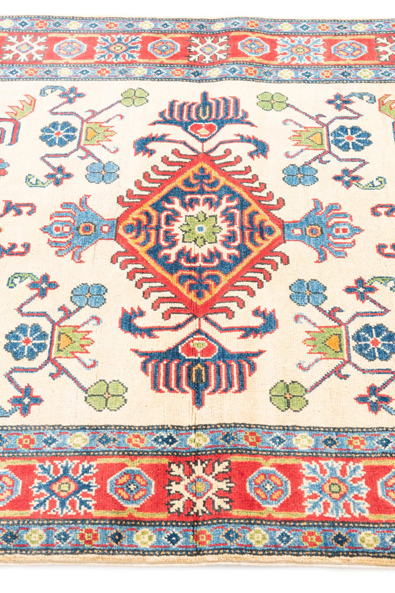4' x 6' Hand Knotted Kazak Rug