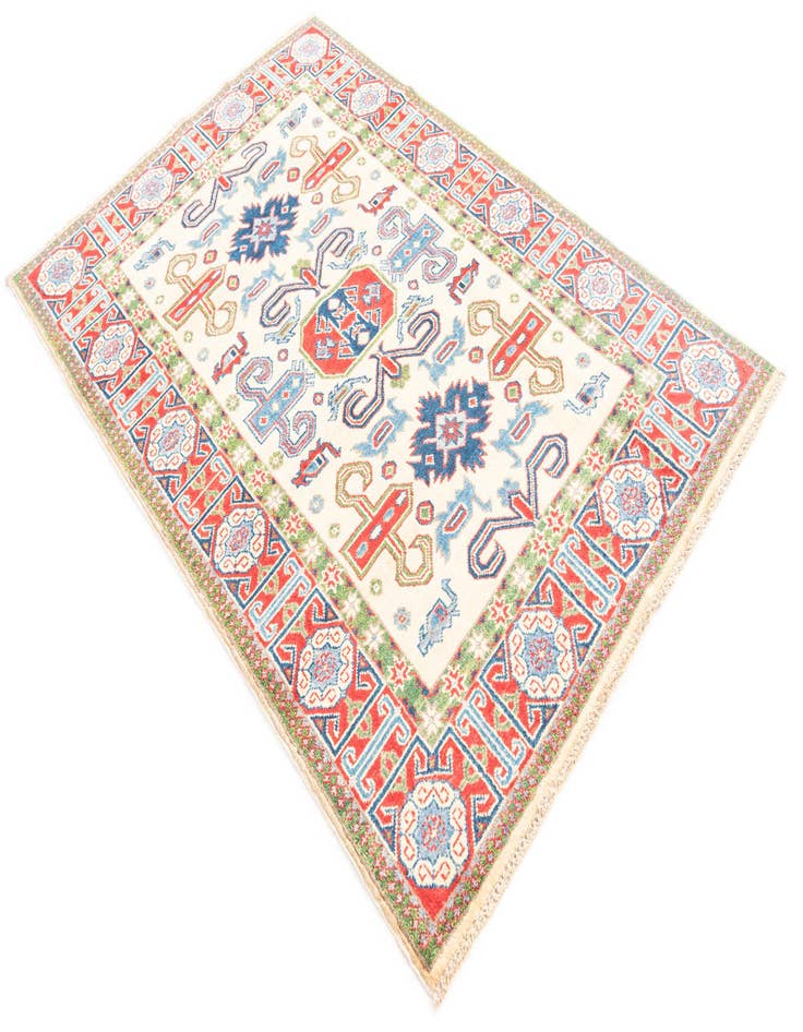 Detail image of 4' x 6' 1  Hand Knotted Kazak Rug