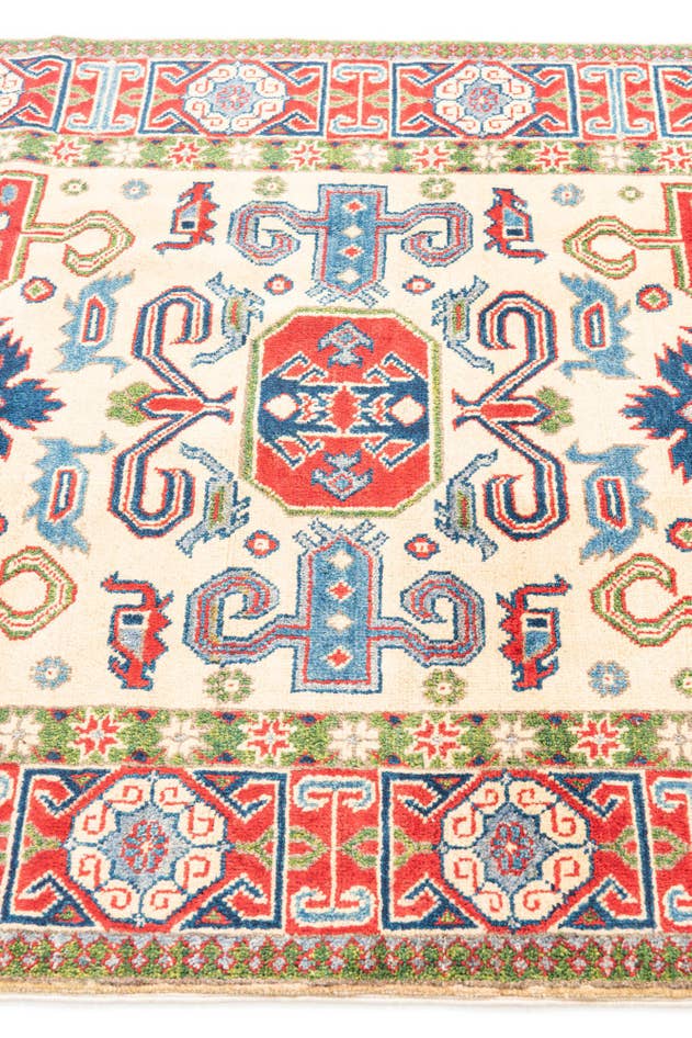 Detail image of 4' x 6' 1 Hand Knotted Kazak Rug