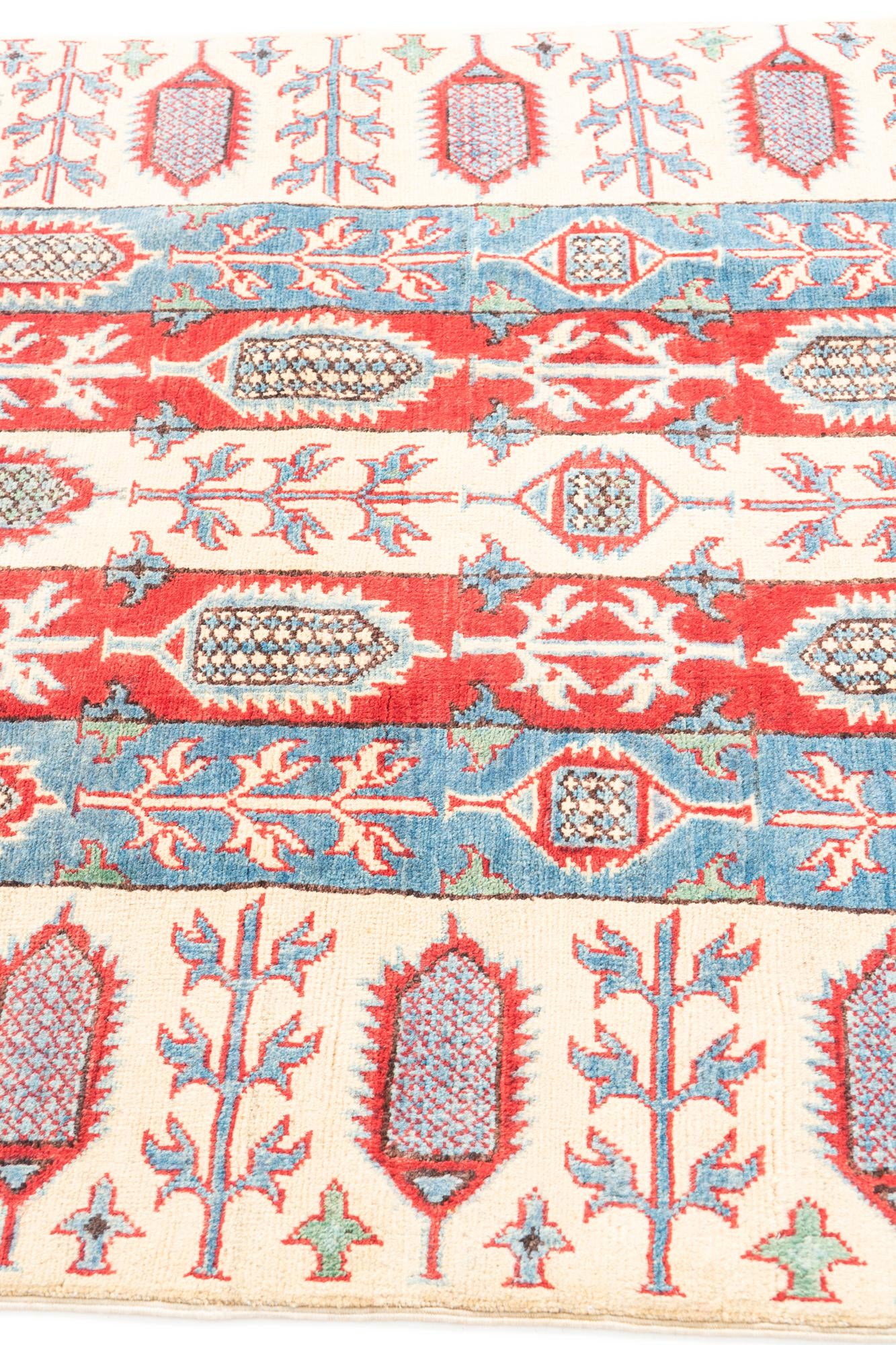 4' x 5' 10 Hand Knotted Kazak Rug