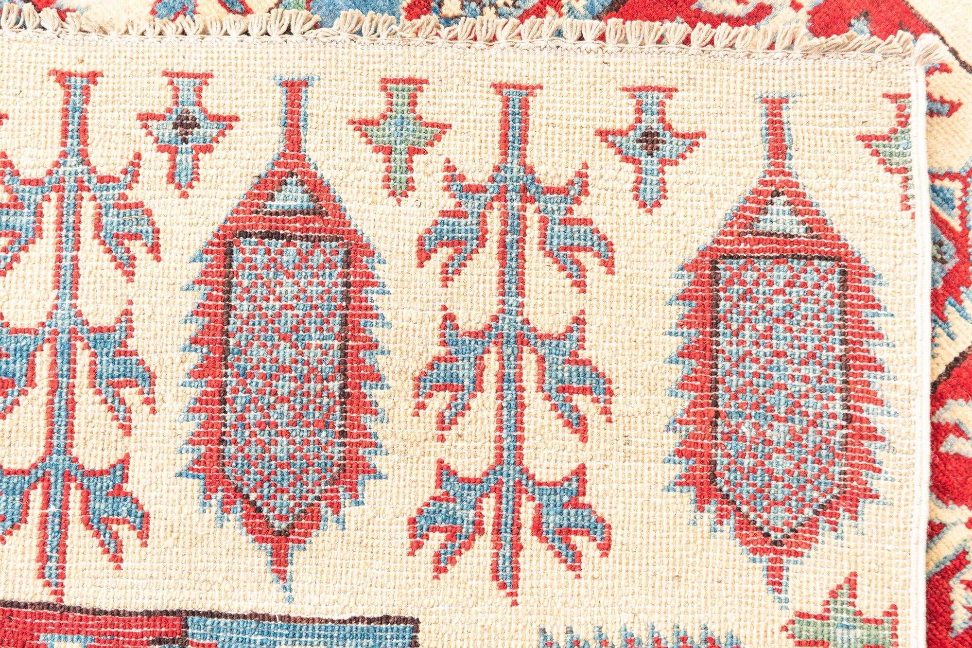 4' x 5' 10 Hand Knotted Kazak Rug