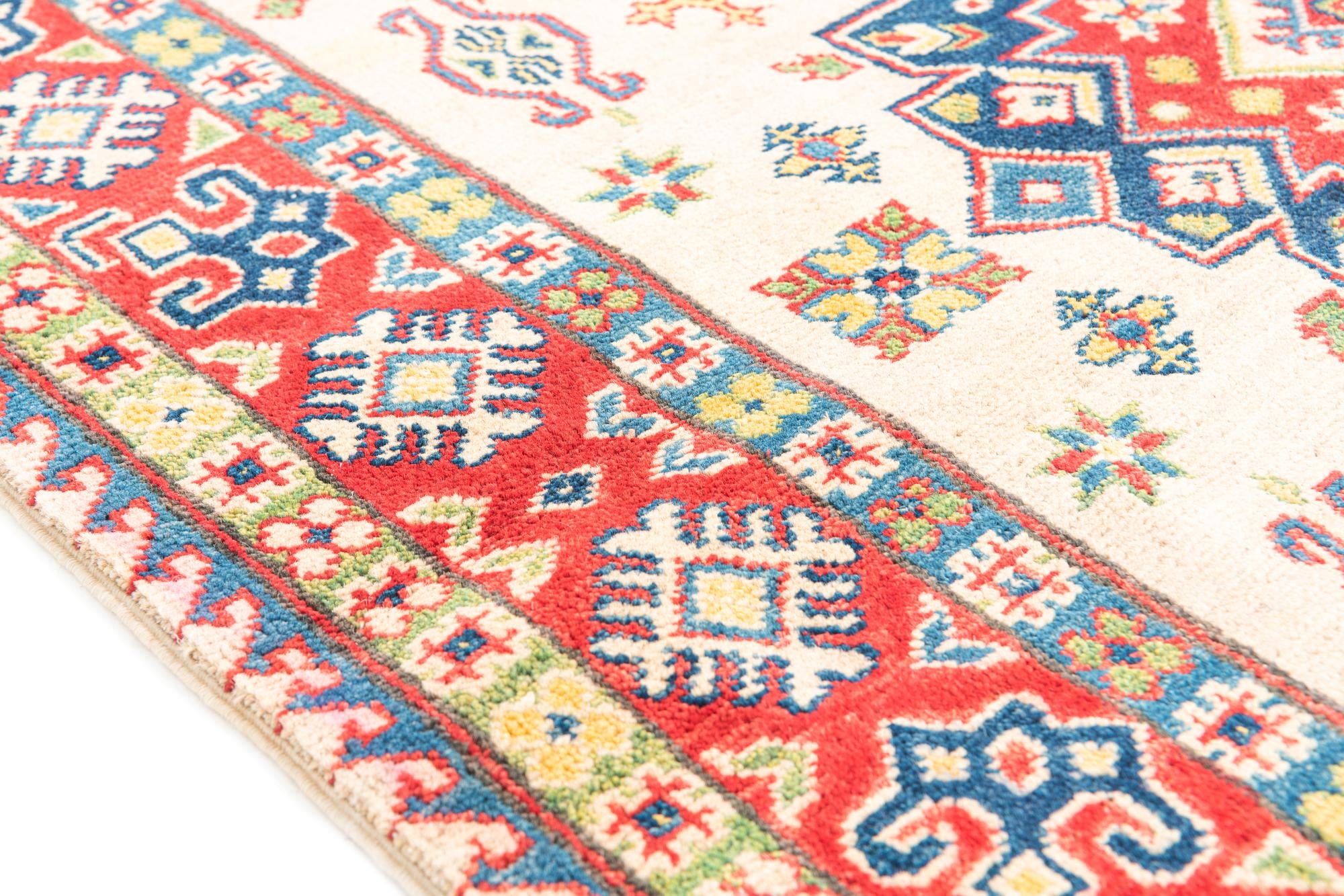 4' x 6' 1 Hand Knotted Kazak Rug