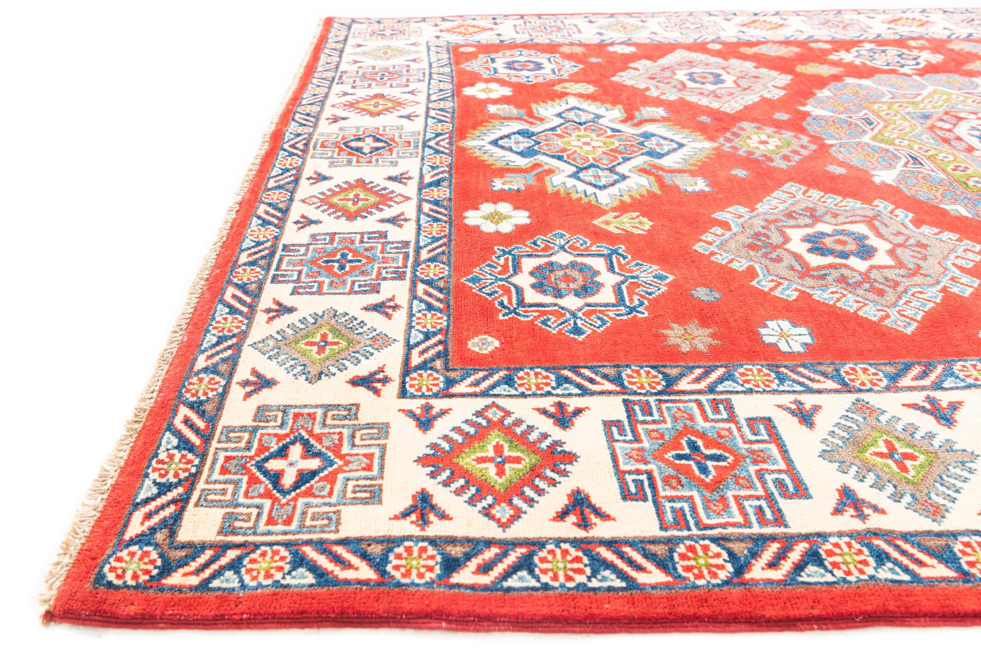 5' 8 x 7' 9 Hand Knotted Kazak Rug