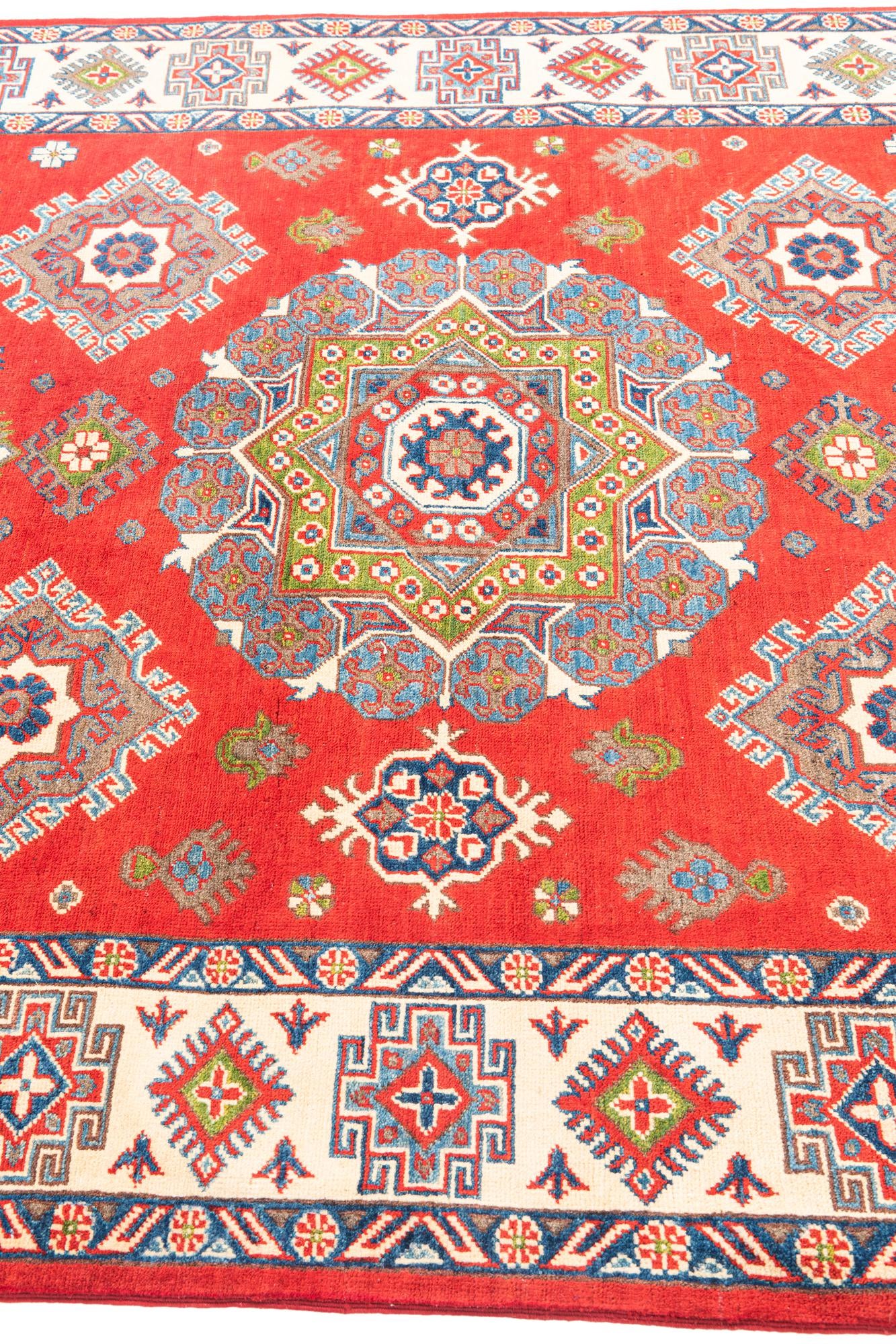 5' 8 x 7' 9 Hand Knotted Kazak Rug