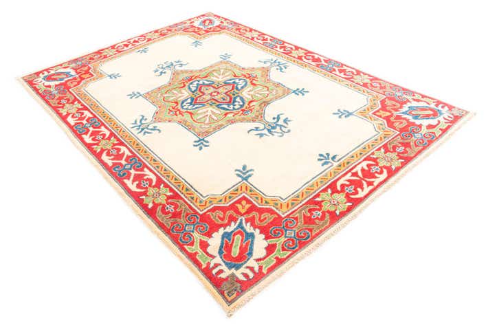 5' 6 x 7' 8 Hand Knotted Kazak Rug
