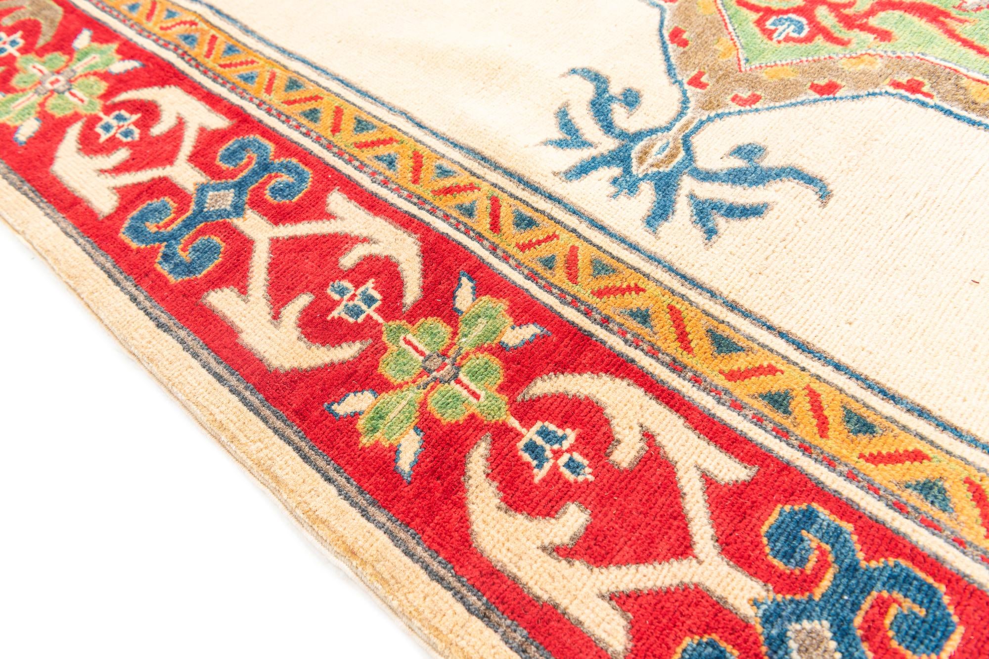 5' 6 x 7' 8 Hand Knotted Kazak Rug