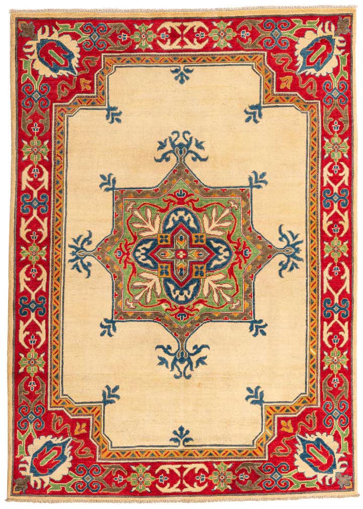 5' 6 x 7' 8 Hand Knotted Kazak Rug