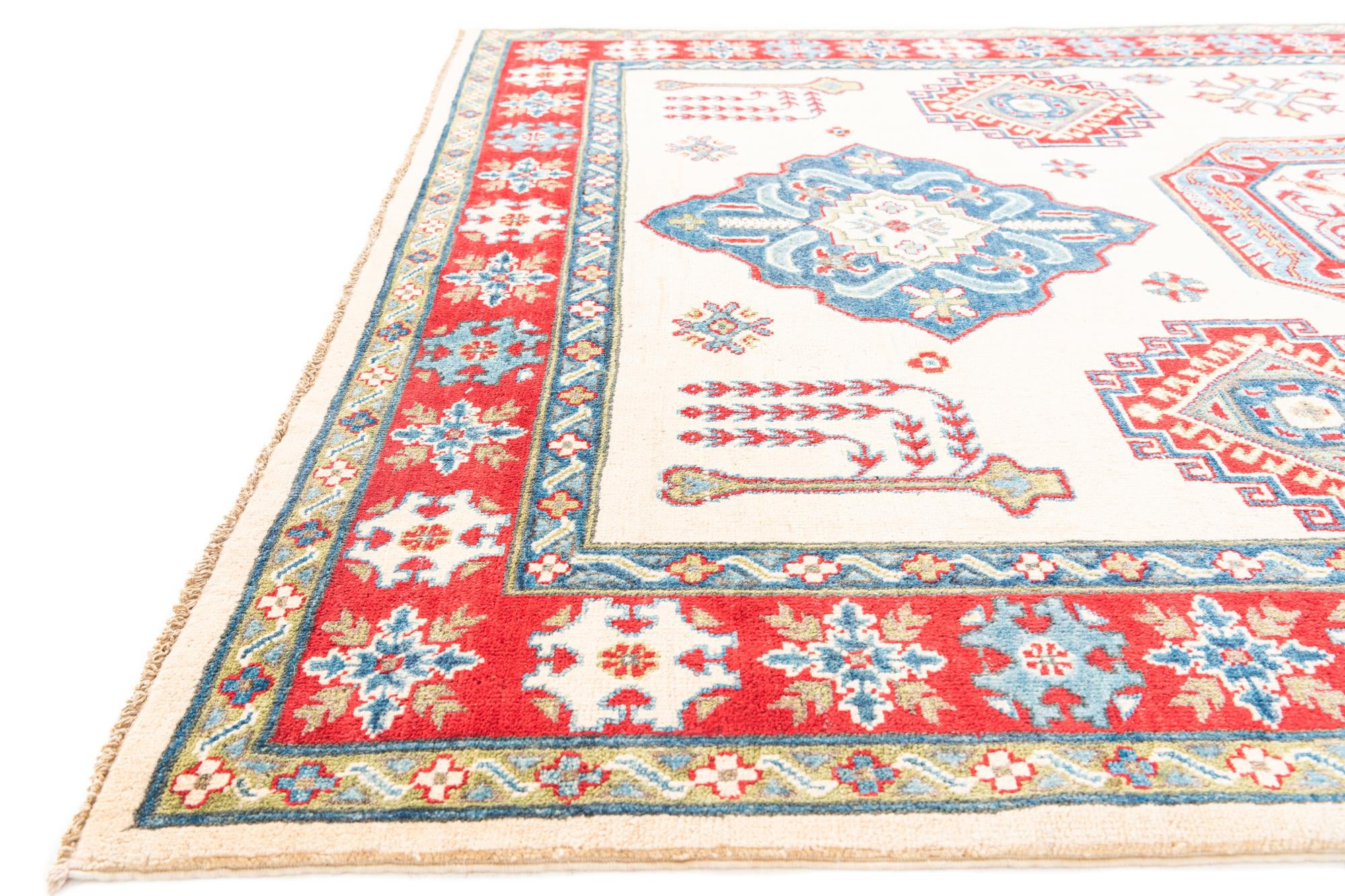 5' 6 x 7' 7 Hand Knotted Kazak Rug