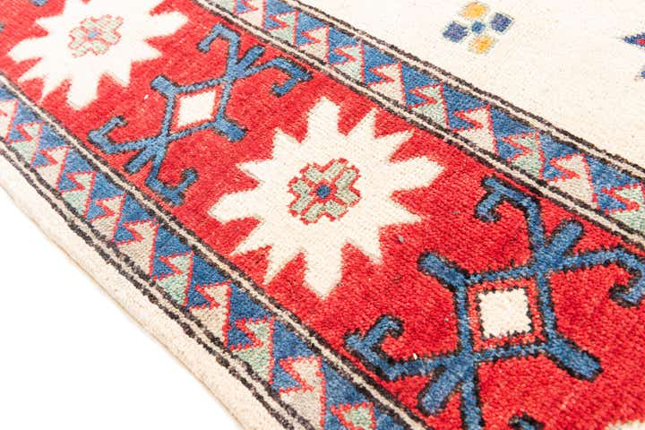 5' 8 x 8' Hand Knotted Kazak Rug