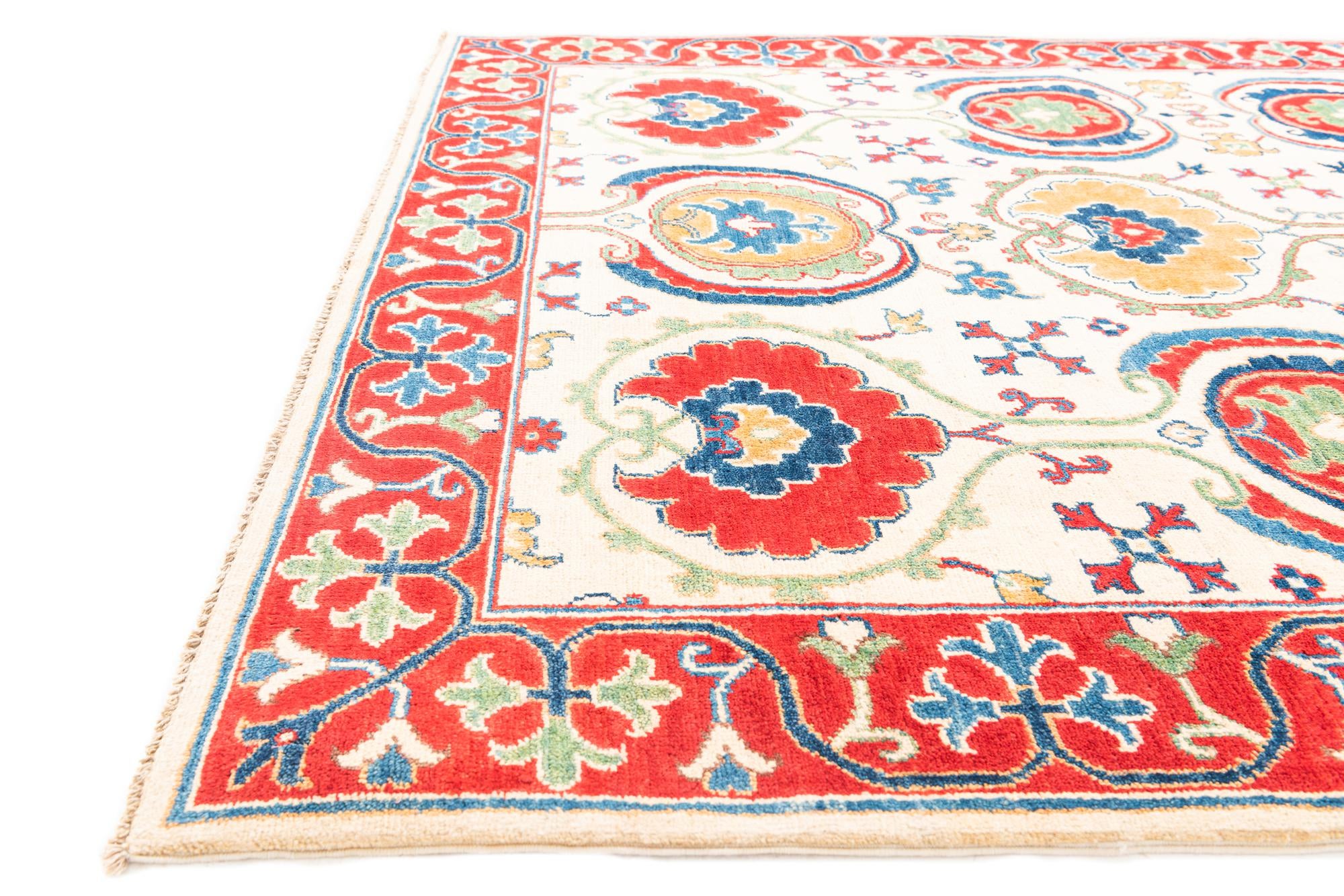 5' x 7' Hand Knotted Kazak Rug