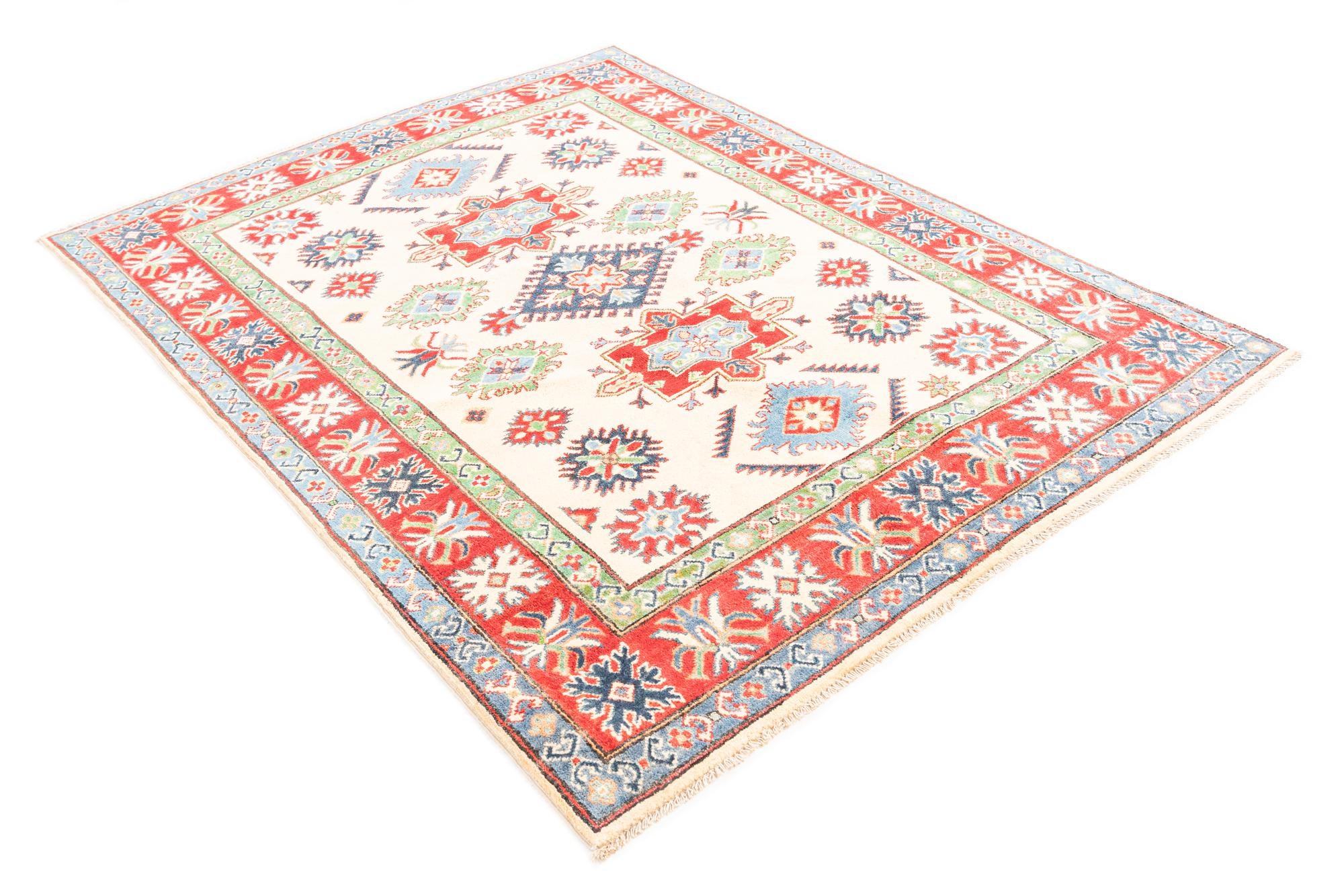 5' x 6' 8 Hand Knotted Kazak Rug