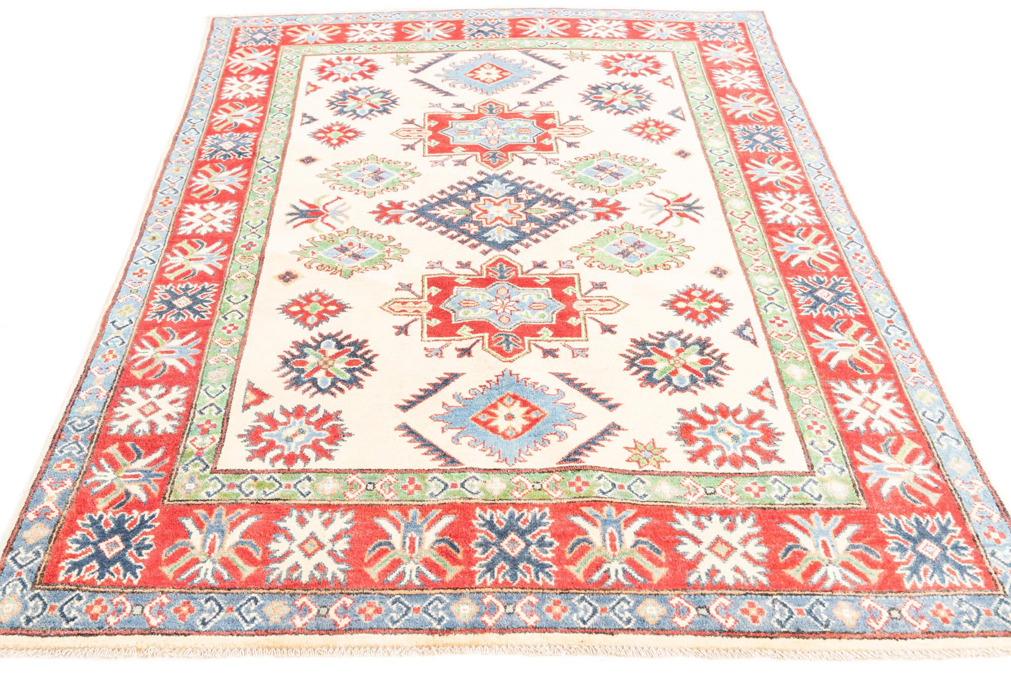 5' x 6' 8 Hand Knotted Kazak Rug