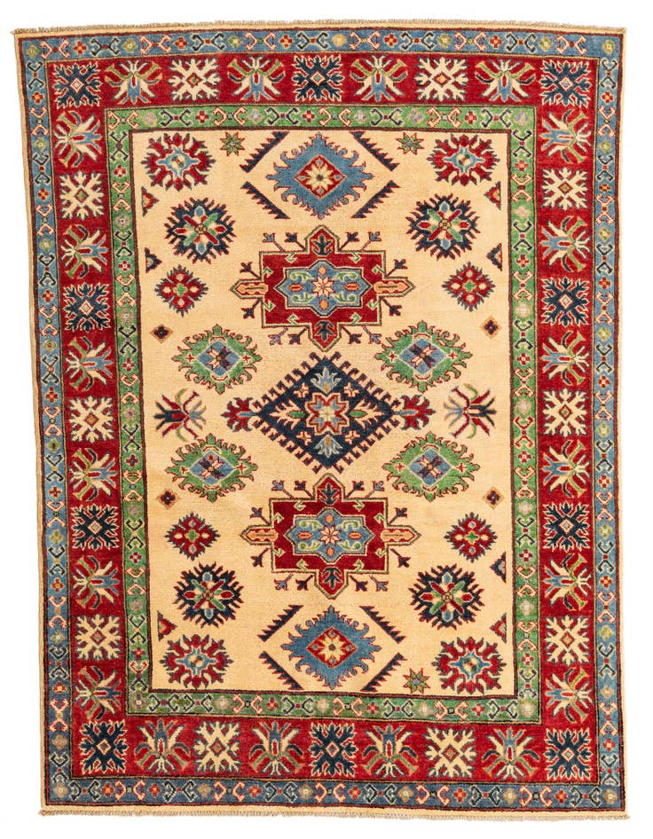 Detail image of 5' x 6' 8 Hand Knotted Kazak Rug
