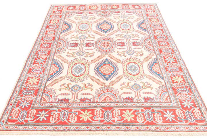 5' x 7' Hand Knotted Kazak Rug