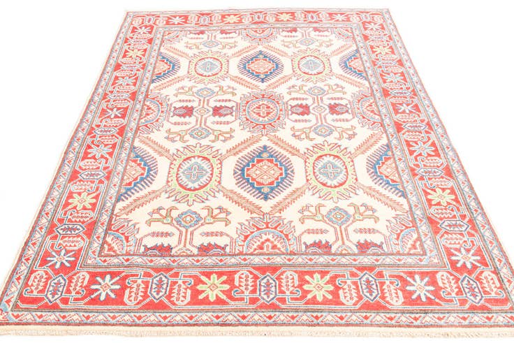 Detail image of 5' x 7' Hand Knotted Kazak Rug
