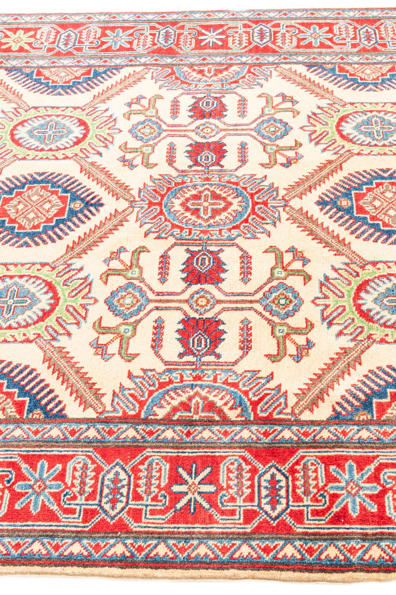 5' x 7' Hand Knotted Kazak Rug