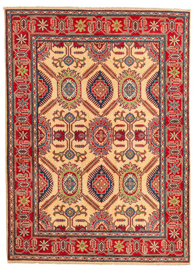 Detail image of 5' x 7' Hand Knotted Kazak Rug