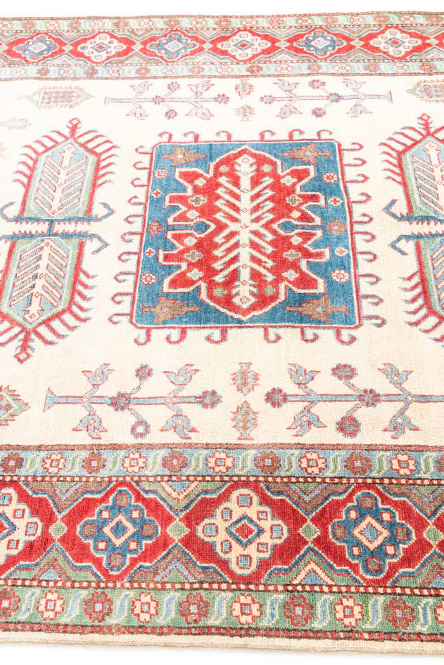 Detail image of 6' 1 x 9' 3 Hand Knotted Kazak Rug