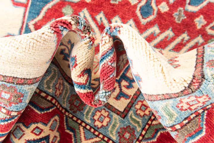 6' 1 x 9' 3 Hand Knotted Kazak Rug