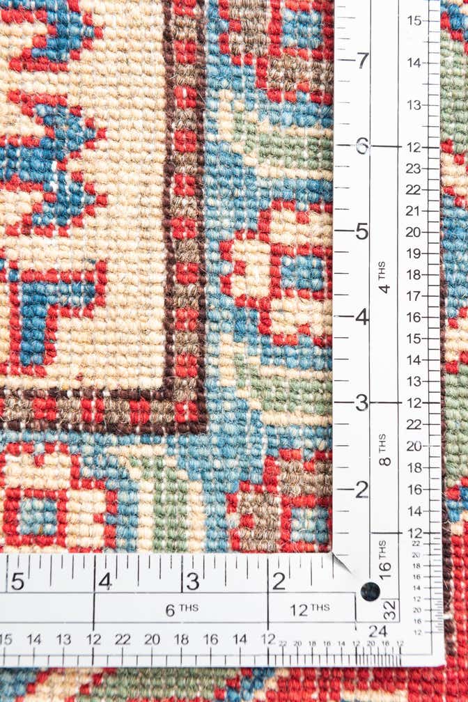 6' 1 x 9' 3 Hand Knotted Kazak Rug