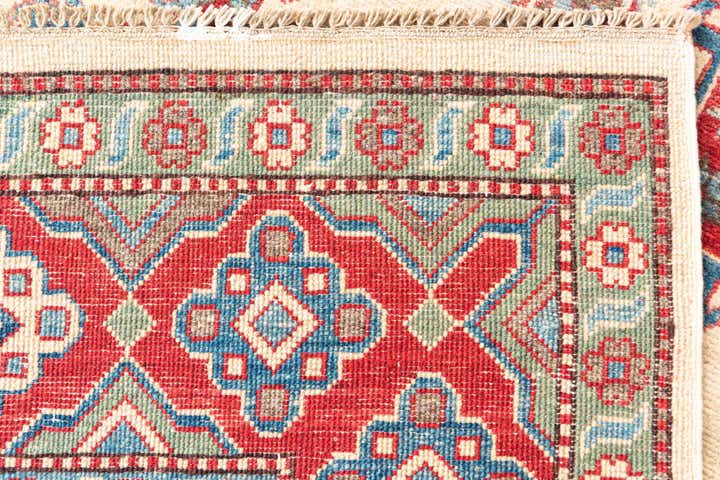 6' 1 x 9' 3 Hand Knotted Kazak Rug