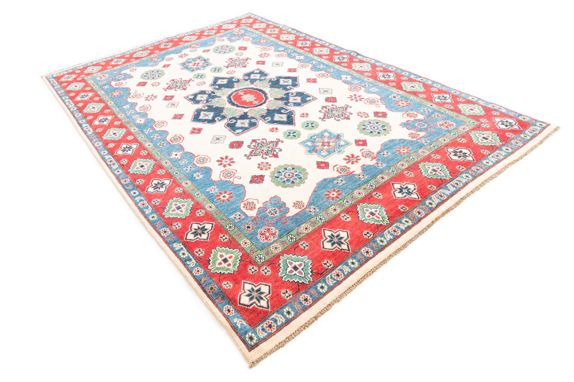 6' 9 x 10' Hand Knotted Kazak Rug