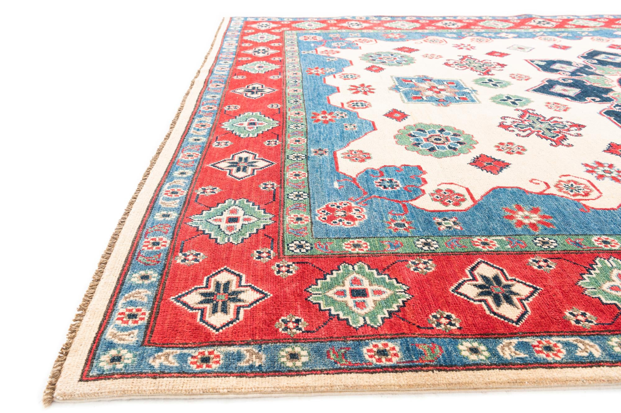 6' 9 x 10' Hand Knotted Kazak Rug