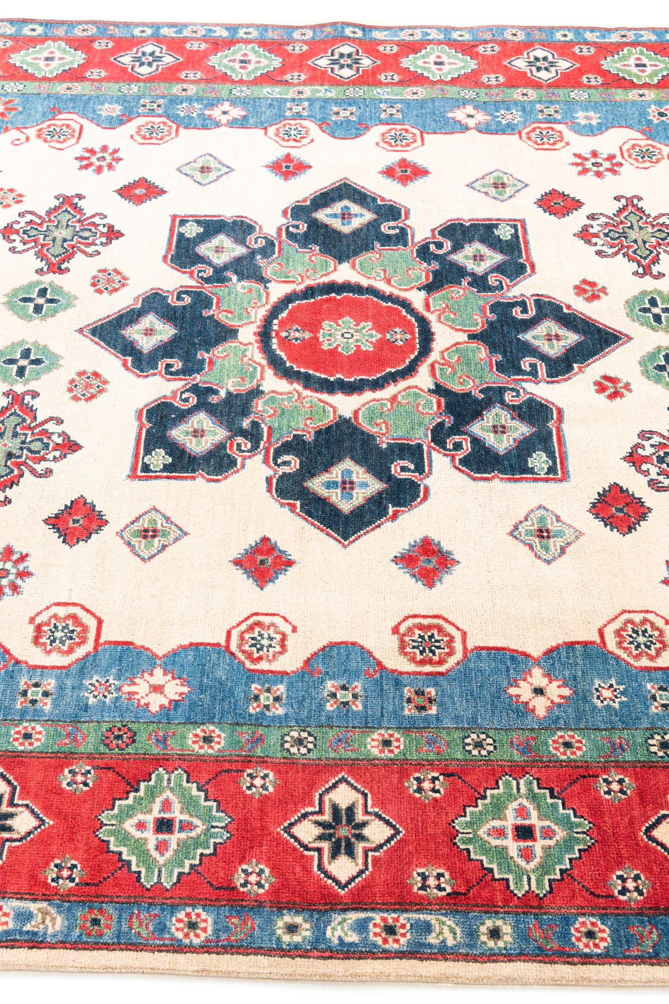 6' 9 x 10' Hand Knotted Kazak Rug