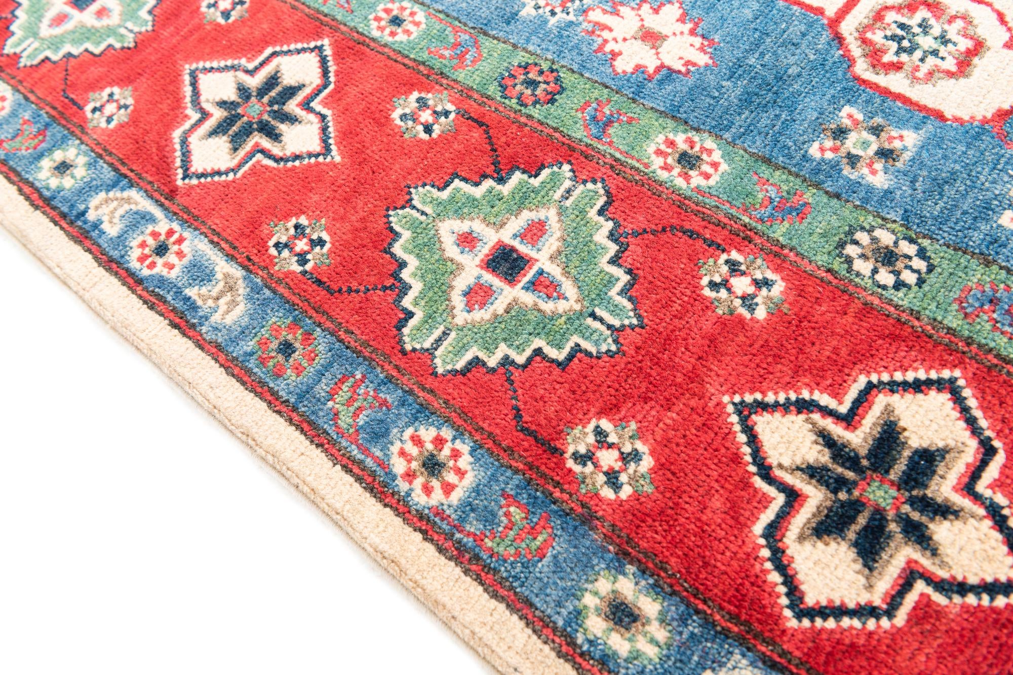 6' 9 x 10' Hand Knotted Kazak Rug