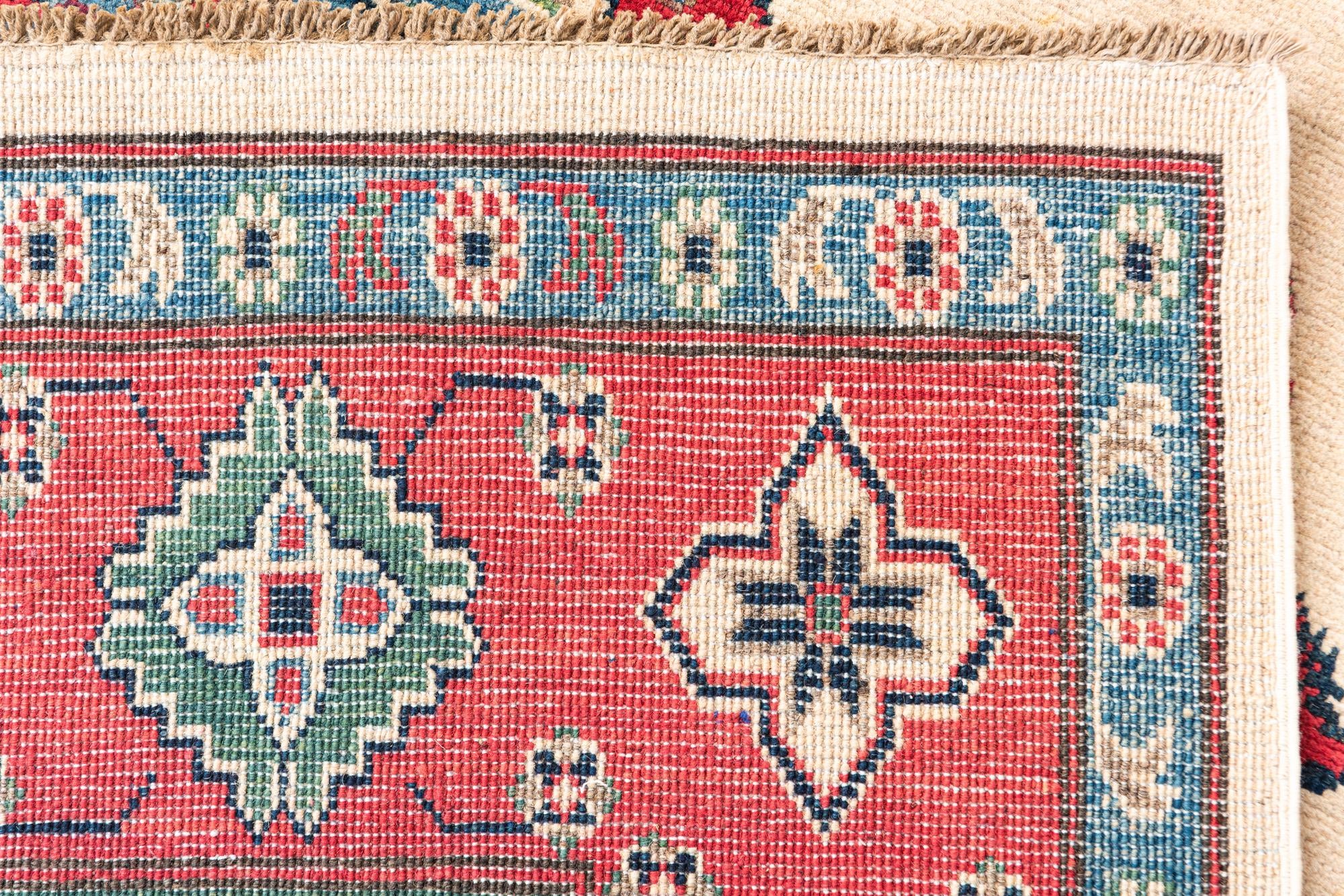 6' 9 x 10' Hand Knotted Kazak Rug