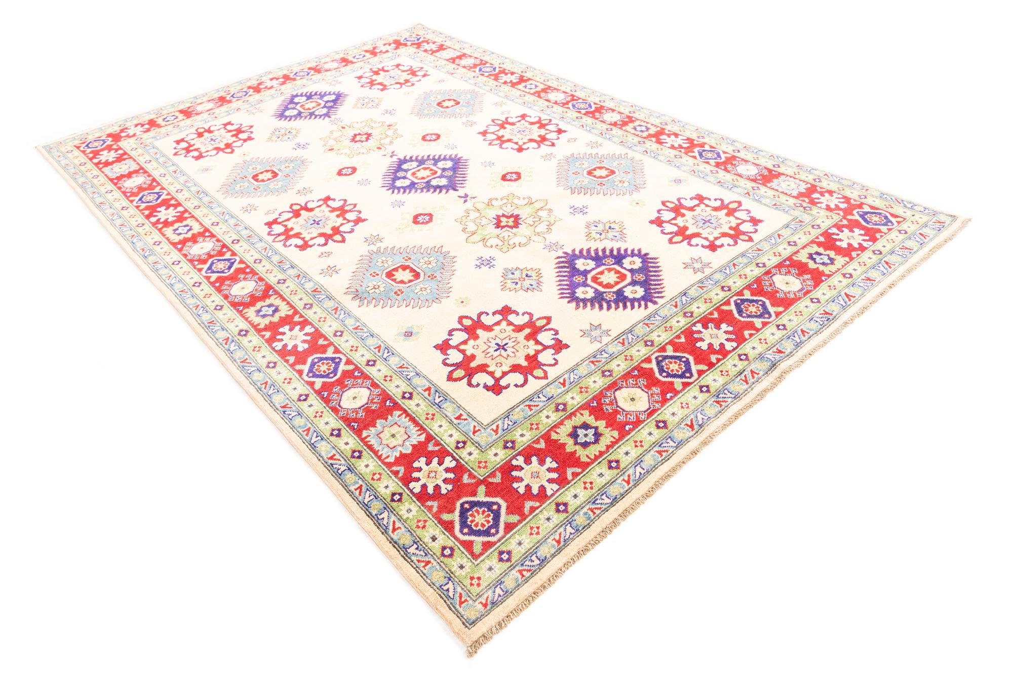 6' 6 x 9' 9 Hand Knotted Kazak Rug