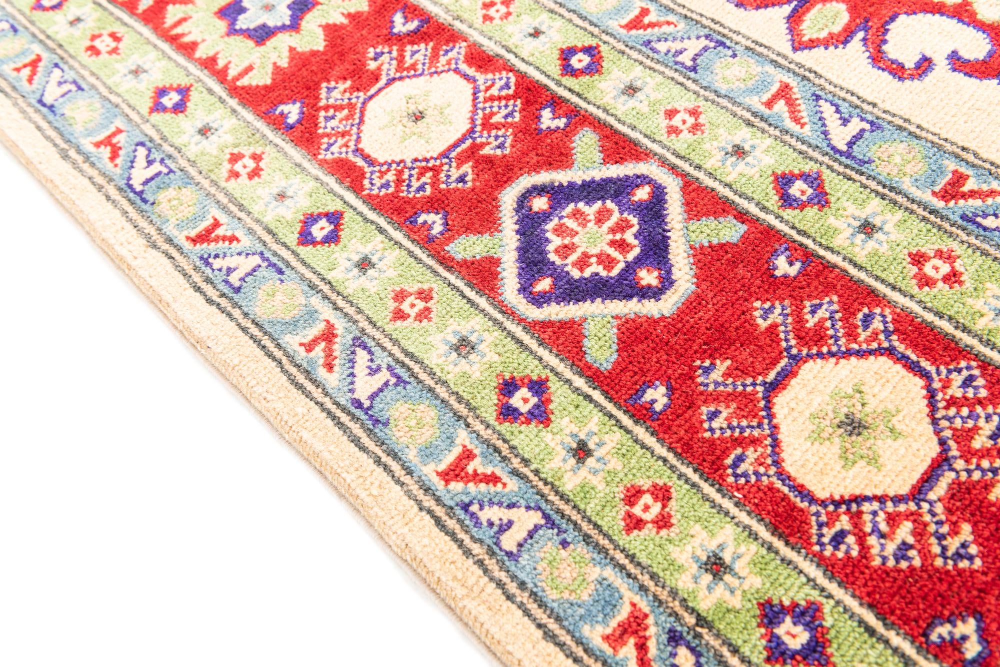6' 6 x 9' 9 Hand Knotted Kazak Rug