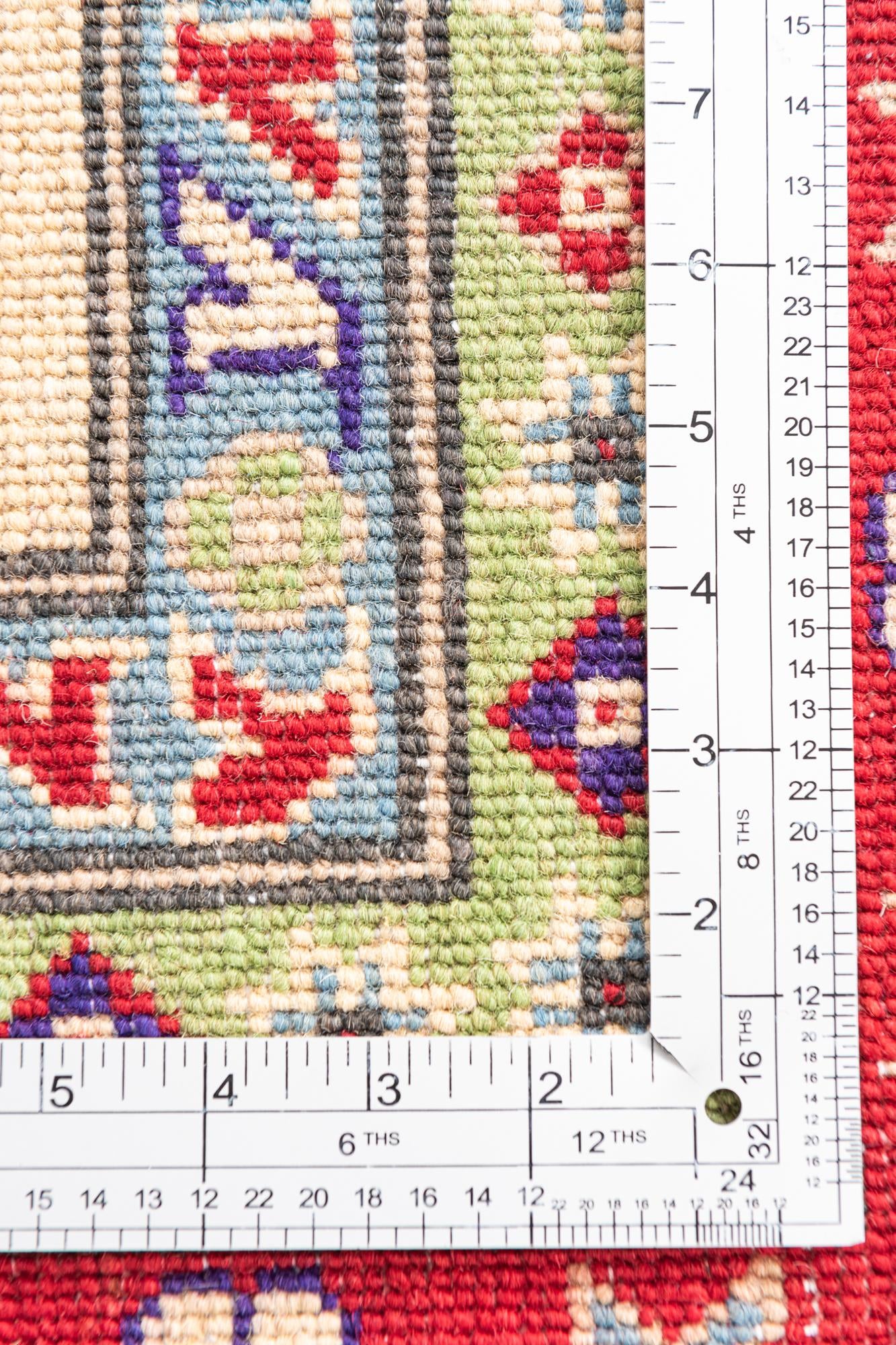6' 6 x 9' 9 Hand Knotted Kazak Rug