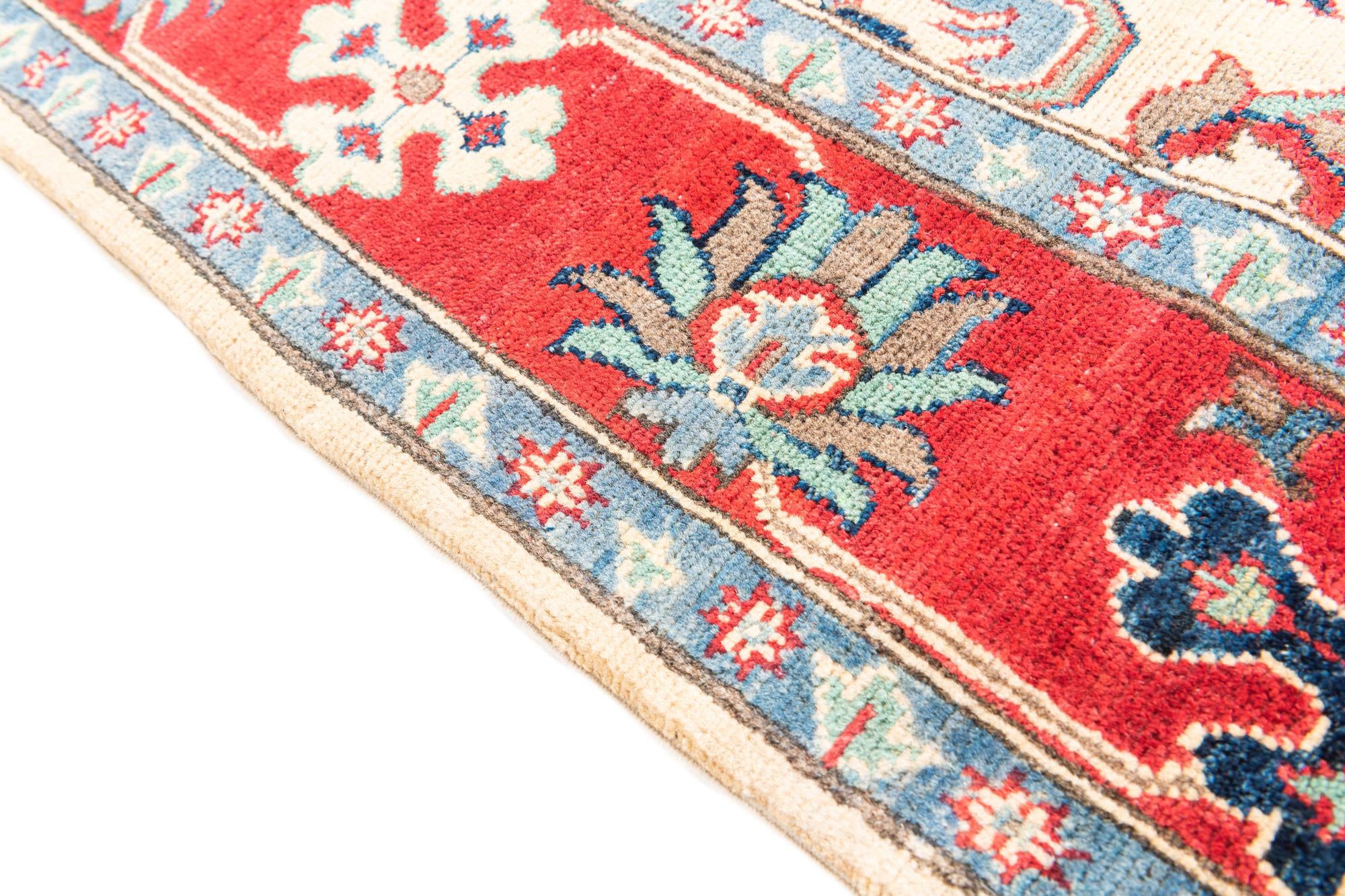 5' 10 x 9' Hand Knotted Kazak Rug