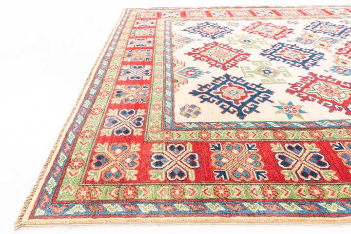 6' x 8' 5 Hand Knotted Kazak Rug