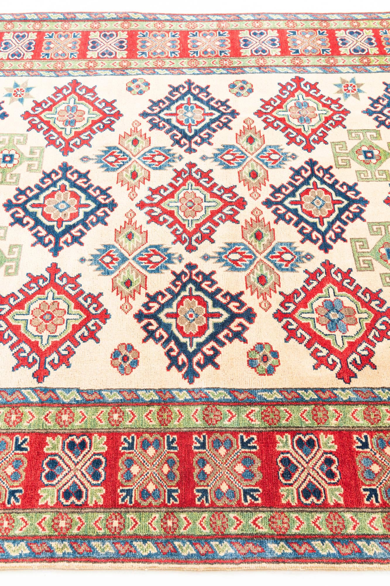 6' x 8' 5 Hand Knotted Kazak Rug