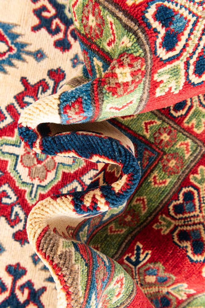 6' x 8' 5 Hand Knotted Kazak Rug