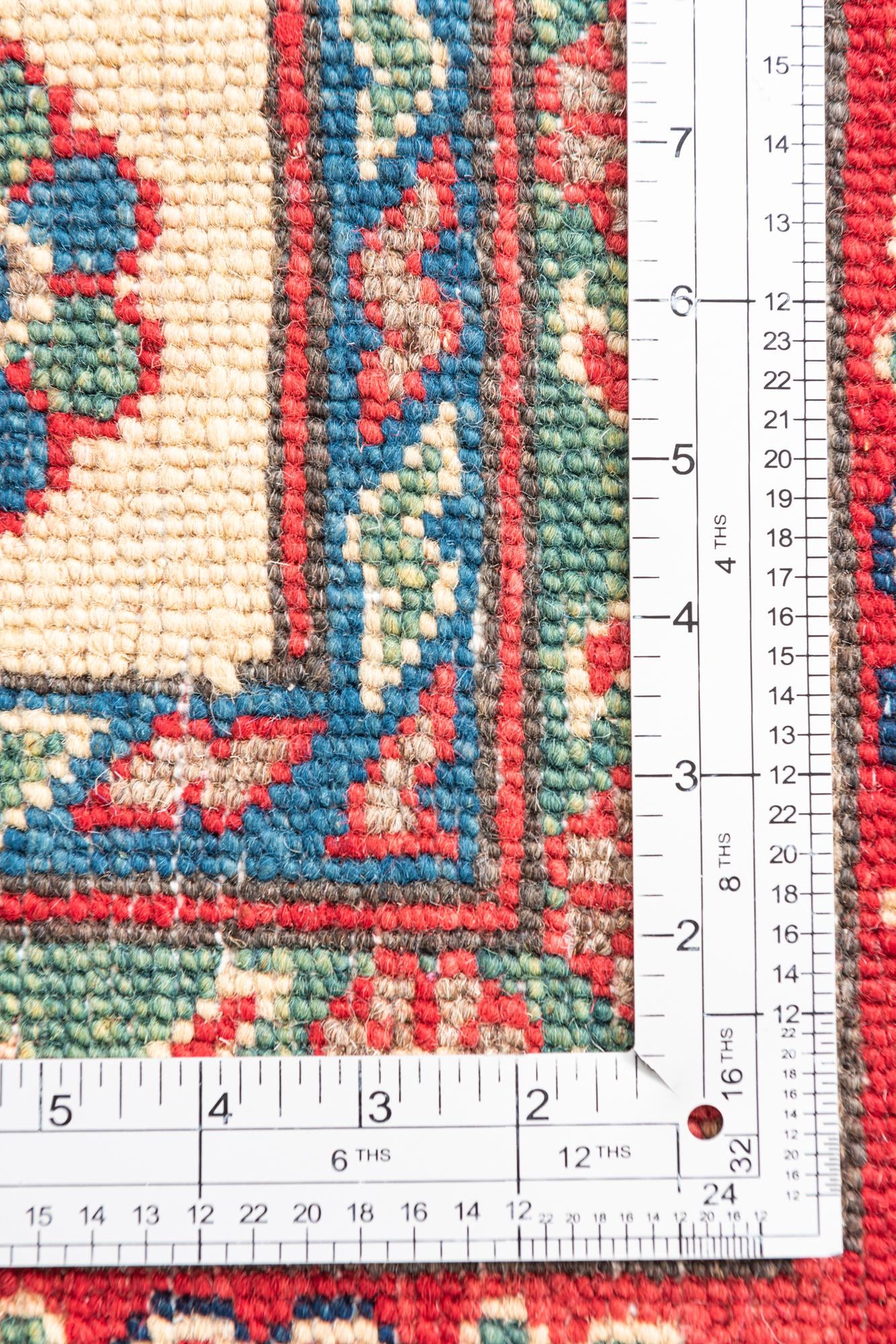 6' x 8' 5 Hand Knotted Kazak Rug