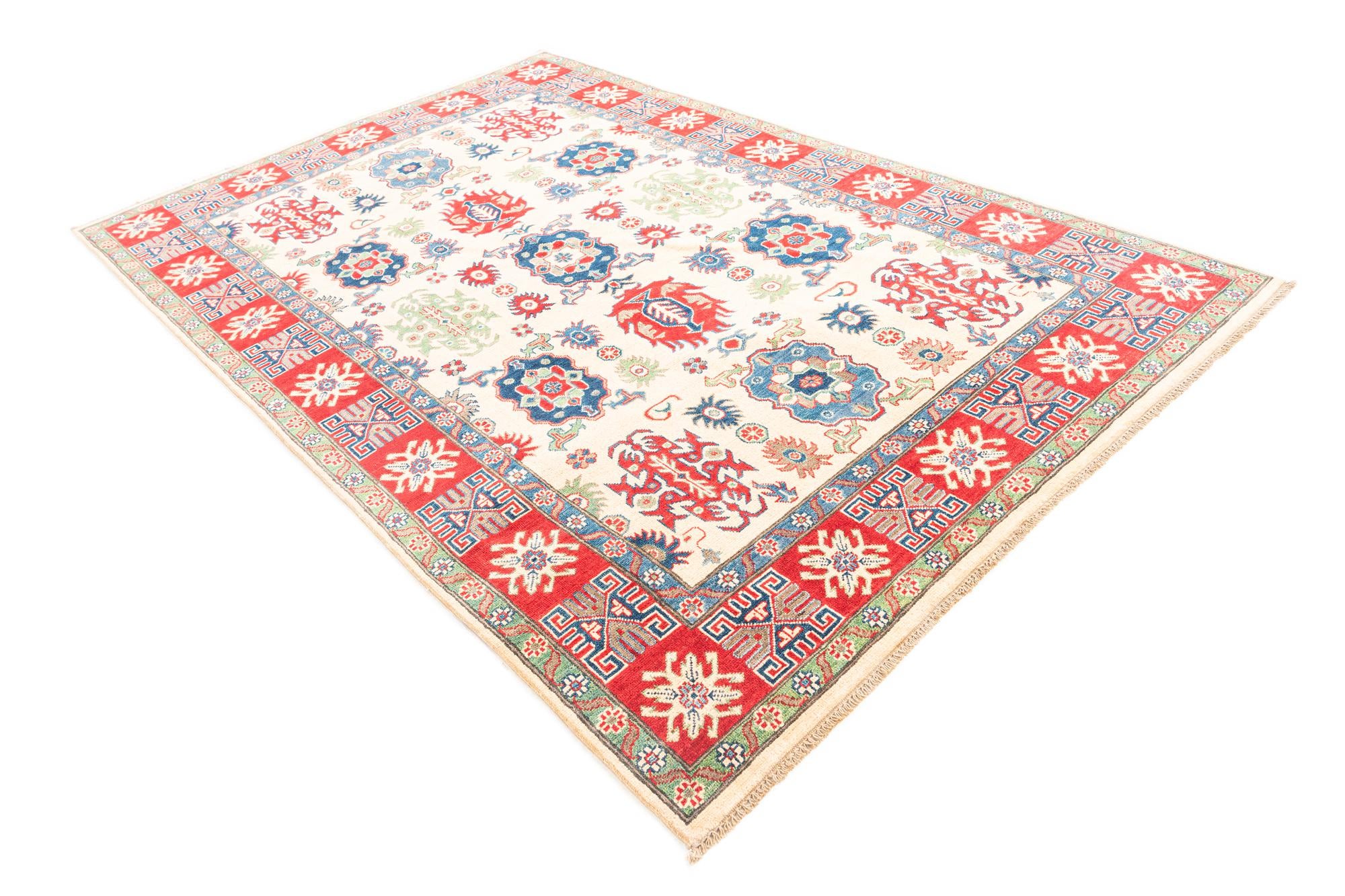 6' x 9' Hand Knotted Kazak Rug